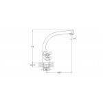 Смеситель G.Lauf для кухонной мойки QTZ4-D827