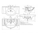 Раковина Dreja Дрея 105, полувстраиваемая