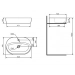 Раковина Aquaton Одри 62х42 1WH501710