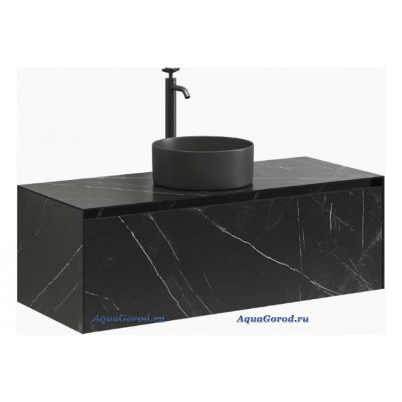 Тумба под раковину Sancos Stone 120 подвесная Nero Marquina ST120NM