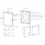 Зеркало-шкаф Sancos Cube 60 подвесной белый CU600