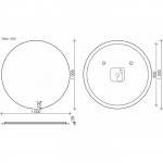 Зеркало Sancos Sfera 100 с подсветкой SF1000