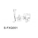 Гигиенический душ Savol со смесителем, с внутренней частью S-FXQ001