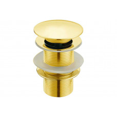 Донный клапан для раковины SantiLine без перелива золото SL-108