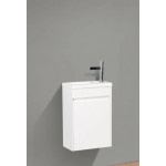 Тумба под умывальник BelBagno Pietra Mini 46 L bianco lucido белый