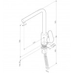 Смеситель AmPm Like F8005022 для кухни, черный