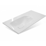 Тумба под умывальник Style Line Альба 90 L напольная/подвесная с бельевой корзиной белая левая ЛС-000010052