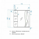 Зеркало-шкаф Style Line Амелия 75/С белый глянец ЛС-00000014