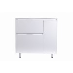 Тумба под умывальник Style Line Барселона 90 L напольная с выкатной корзиной белая левая СС-00002345 Тумба под умывальник Style Line Барселона 90 L напольная с выкатной корзиной белая левая СС-00002345