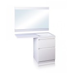 Тумба под умывальник Style Line El Fante Даллас напольная 2 ящика 110 белая СС-00000438