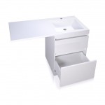 Тумба под умывальник Style Line El Fante Даллас напольная 2 ящика 110 белая СС-00000438