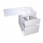 Тумба под умывальник Style Line El Fante Даллас напольная 2 ящика 110 белая СС-00000438