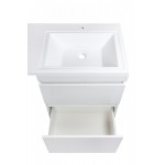 Тумба под умывальник Style Line El Fante Даллас напольная 2 ящика 110 белая СС-00000438