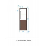 Шкаф-пенал Style Line Экзотик 36 подвесной древесина/белый ЛС-00000406