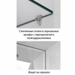 Зеркало-шкаф Style Line Ирис 55/С белый глянец ЛС-00000018