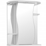 Зеркало-шкаф Style Line Лилия 55 см с подсветкой белый глянец ЛС-00000119