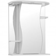 Зеркало-шкаф Style Line Лилия 55 см с подсветкой белый глянец ЛС-00000119