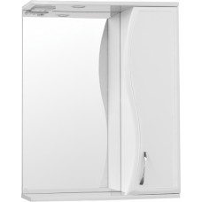 Зеркало-шкаф Style Line Эко Волна Панда 60 см с подсветкой правый белый ЛС-00000131