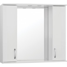 Зеркало-шкаф Style Line Эко Стандарт Панда 90 см с подсветкой белый ЛС-00000133