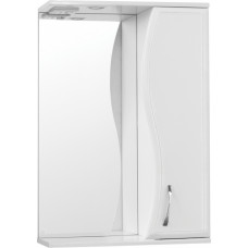 Зеркало-шкаф Style Line Эко Волна Панда 55 см с подсветкой правый белый ЛС-00000173