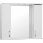 Зеркало-шкаф Style Line Эко стандарт Панда 100 см с подсветкой белый ЛС-00000239
