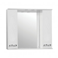 Зеркало-шкаф Style Венеция 90/С белый глянец ЛС-00000264