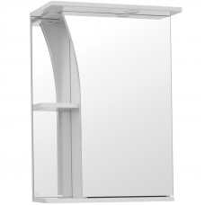 Зеркало-шкаф Style Line Виола 50 см с подсветкой белый глянец ЛС-00000117