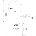 Смеситель Teka SALINA для кухни, высокий R-излив 279956210