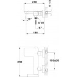 Смеситель Teka FORMENTERA для ванны и душа 621210200