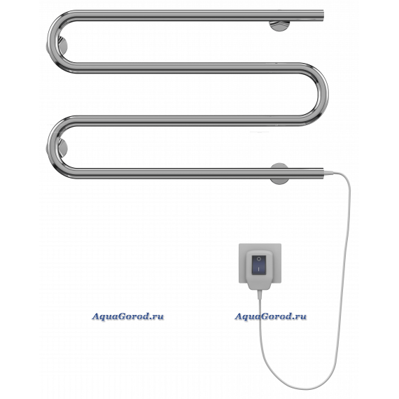 Полотенцесушитель электрический Terminus М-образный 600х350 мм 4620768883927