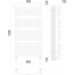 Полотенцесушитель Terminus Марио П24 500х1200 мм 4670078530752