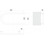 Полотенцесушитель электрический Terminus П-образный 500х200 мм 4620768883934