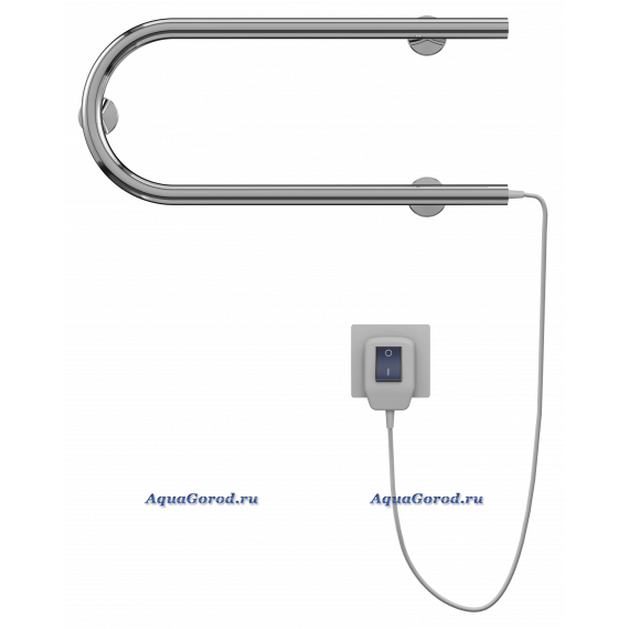 Полотенцесушитель электрический Terminus П-образный 600х200 мм 4620768883941