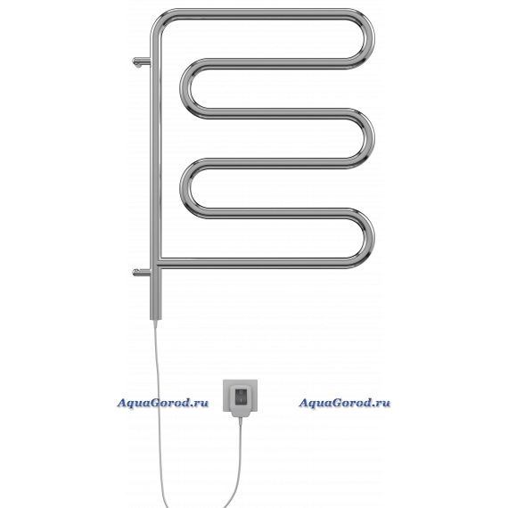 Полотенцесушитель электрический Terminus Ш-образный 450х570 поворотный 4620768883958