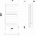 Полотенцесушитель Terminus Ватикан П16 500х1000 мм 4670078530523