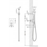 Гигиенический душ Timo Briana 7189/03SM со смесителем, с внутренней частью, черный
