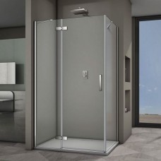 Душевой уголок Veconi Rovigo 100х80х195 стекло прозрачное профиль хром RV064-10080PR-01-19C3