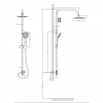 Душевая стойка Rush Bella хром глянец BL4535-111