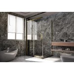 Душевой уголок Veconi Premium Trento 120х80х200 стекло прозрачное профиль золото PTC40-SP-12080-G-01-C4