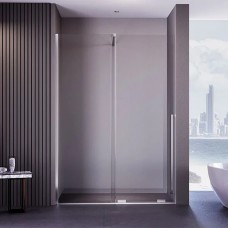 Душевая перегородка раздвижная Veconi Premium Trento 100х200 прозрачное стекло профиль хром PTDW-50CH-100-01-C4