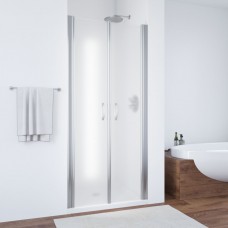 Душевая дверь Vegas Glass E2P 90x189 распашная профиль хром глянцевый стекло сатин E2P 90 08 10