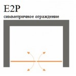 Душевая дверь Vegas Glass E2P 90x189 распашная профиль хром глянцевый стекло прозрачное E2P 90 08 01