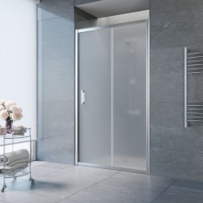 Душевая дверь Vegas Glass ZP 100x190 раздвижная профиль хром глянцевый стекло сатин ZP 100 08 10