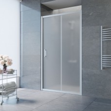 Душевая дверь Vegas Glass ZP 100x190 раздвижная профиль хром матовый стекло сатин ZP 100 07 10