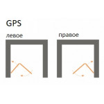 Душевая дверь Vegas Glass GPS LuX 90x199,5 складная, профиль хром глянцевый, стекло кафедрал, левая