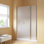 Душевая дверь Vegas Glass EP-2F 150x189 распашная профиль хром глянцевый стекло сатин EP-2F 150 08 10