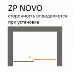 Душевая дверь Vegas Glass ZP NOVO 100x190 раздвижная профиль белый стекло сатин ZP NOVO 100 01 10