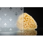 Шторка для ванны Vegas Glass E2V 120х140 профиль хром матовый стекло флер-де-лис E2V 120 07 R05