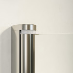 Шторка для ванны Vegas Glass Z2V 150х140 профиль хром глянцевый стекло сатин Z2V 150 08 10