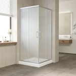 Душевое ограждение Vegas Glass ZA 80x80x190 раздвижные двери профиль хром матовый стекло сатин ZA 80 07 10